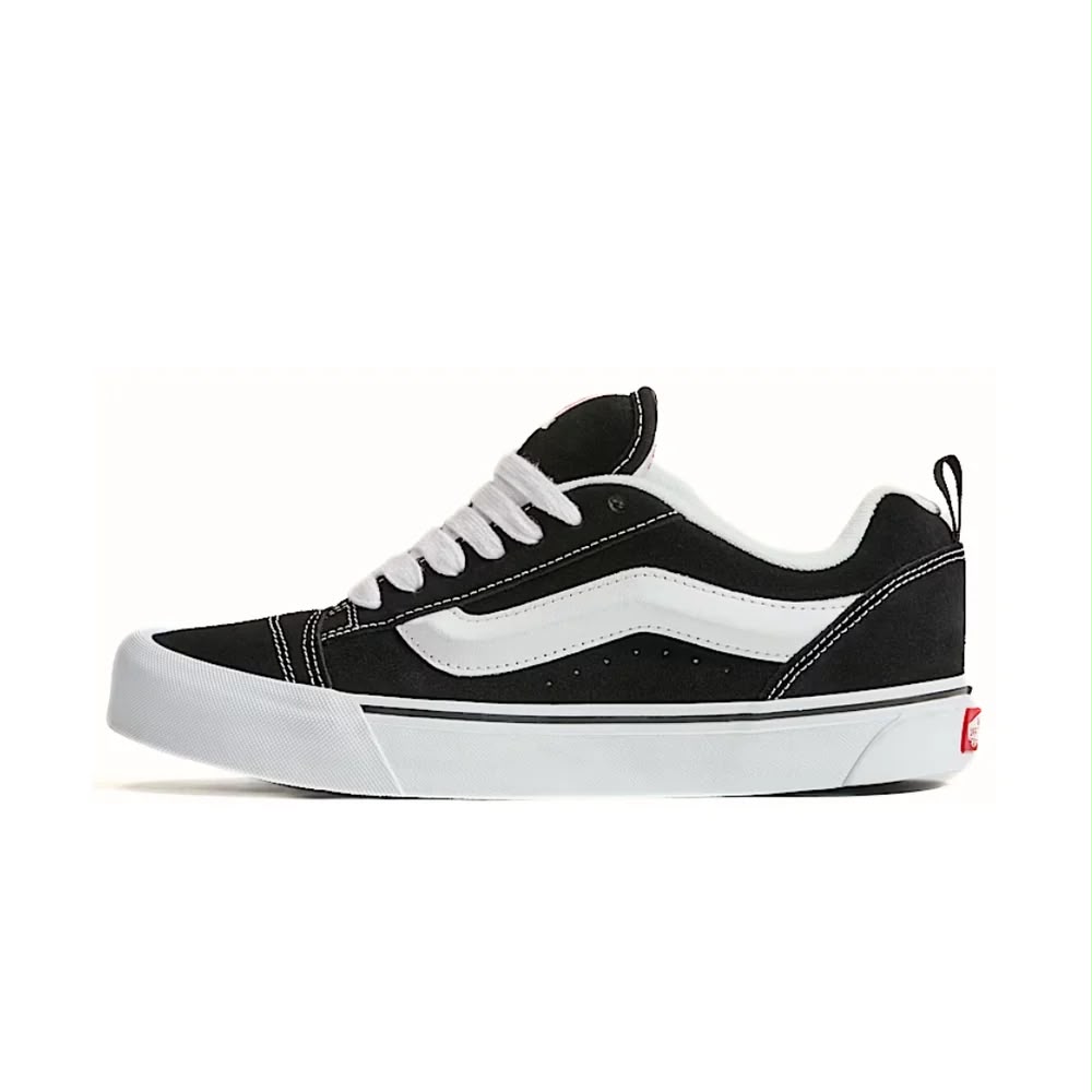 VANS KNU "SKOOL SUEDE SHOE NEUTRAL BLACK WHITE"