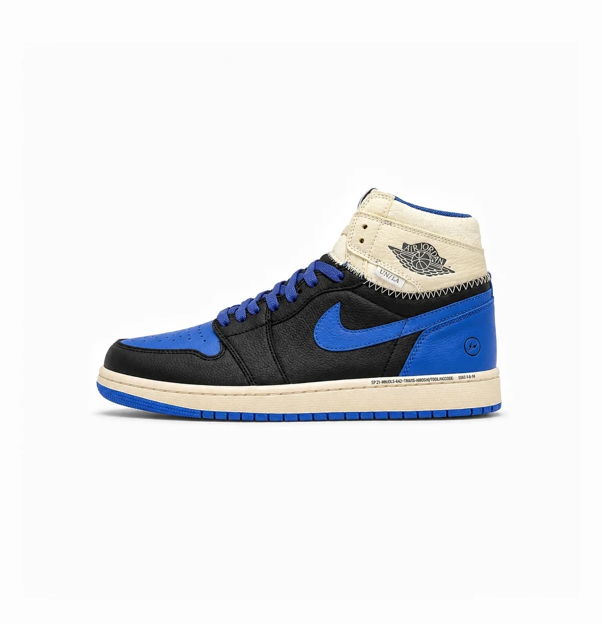 AIR JORDAN "RETRO 1 HIGH OG SP FRAGMENT X UNION LA SPORT ROYAL"