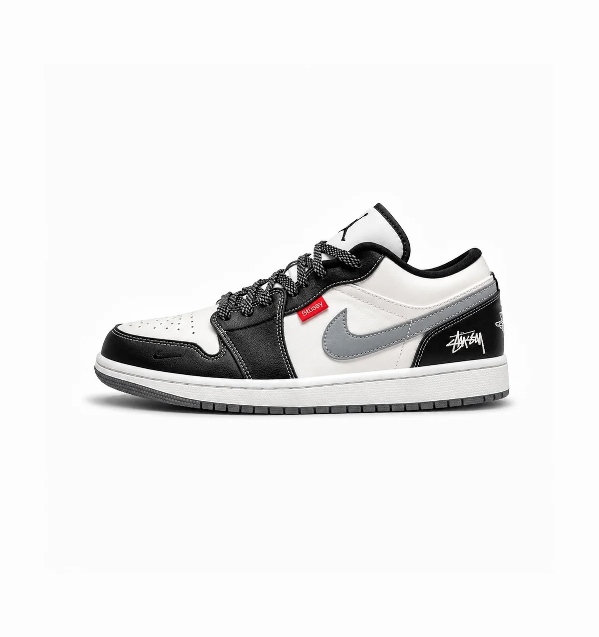 AIR JORDAN "RETRO 1 X STUSSY BLACK GREY"